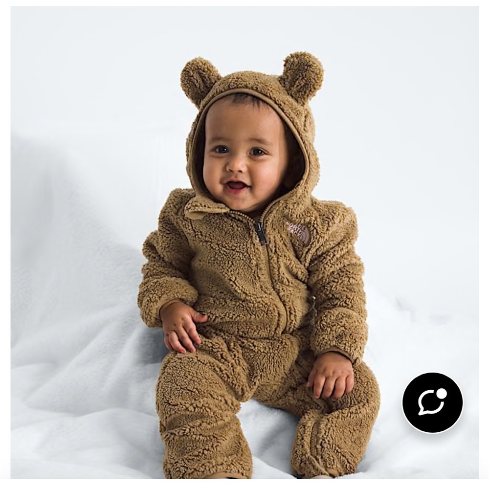 The North Face Brown Fleece Kids Footie